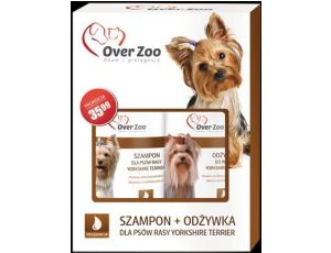 OVERZOO Dwupak dla psów rasy Yorkshire Terrier, szampon 250ml + odżywka 240ml