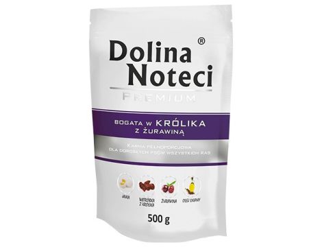 DOLINA NOTECI Bogata w królika z żurawiną 500g