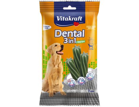 VITAKRAFT DENTAL 3w1 FRESH M przysmak dla psa 180g