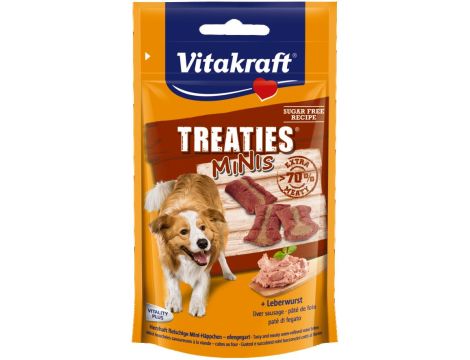 VITAKRAFT TREATIES BITS przysmak z wątróbką dla psa 120g