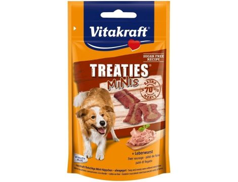 VITAKRAFT TREATIES MINIS przysmak z wątróbką dla psa 48g