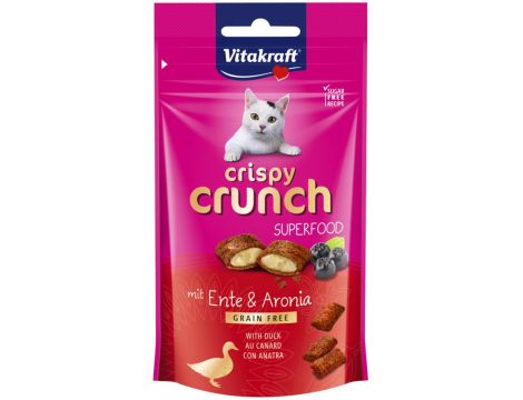 VITAKRAFT CRISPY CRUNCH przysmak dla kota, kaczka i aronia 60g