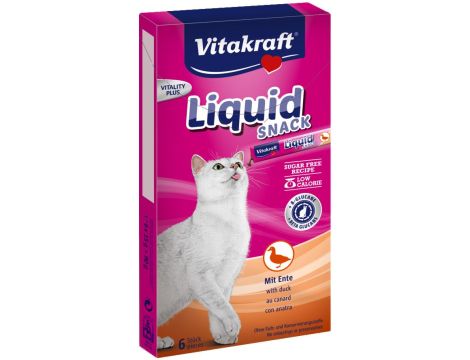 VITAKRAFT CAT LIQUID SNACK przysmak z kaczką i Bkluganem dla kota 6szt