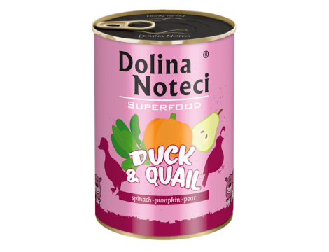 DOLINA NOTECI SUPERFOOD Kaczka z przepiórką 400g