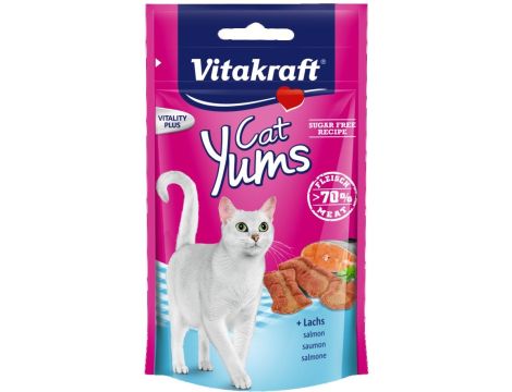 VITAKRAFT CAT YUMS przysmak dla kota, łosoś 40g +20% gratis