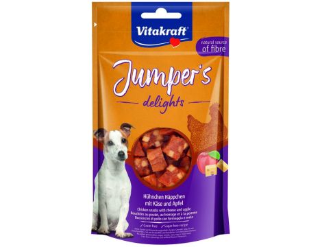 VITAKRAFT JUMPERS DELIGHTS przysmak z kurczakiem i jabłkiem dla psa 80g