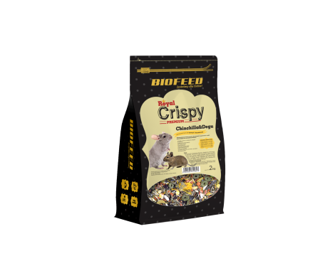 BIOFEED ROYAL CRISPY PREMIUM Chinchilla & Degu pokarm dla szynszyli i koszatniczek 2kg