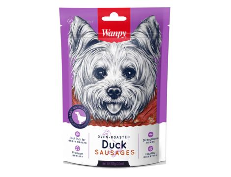 WANPY DUCK SAUSAGES 100g