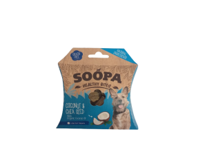 SOOPA Healthy BITES Coconut & Chia Seed (kokos i nasiona chia) 50g