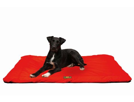 PETLOVE Mata uniwersalna wodoodporna dla psa czerwona 102x88cm [MATARD] + GRATIS ZABAWKA