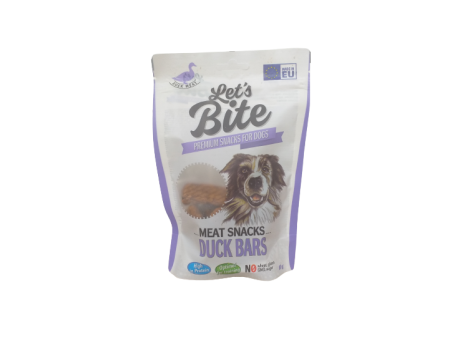 BRIT LET'S BITE MEAT SNACKS DUCK BARS 80g