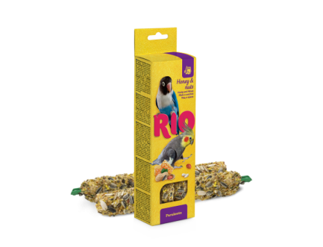 RIO Kolba dla papug miód i orzechy 2x75g [22140]