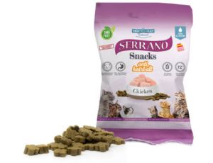 SERRANO Snack dla kotów z kurczakiem na kule włosowe 50g