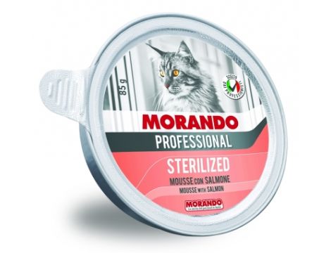 MORANDO PRO KOT STERILIZED Miseczka z łososiem 85g