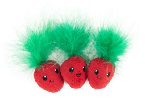 PETSTAGES Straw-Babies 3 Pack - Truskaweczki dla kota 3 szt. [PS70394]