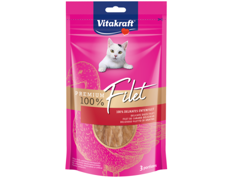 VITAKRAFT PREMIUM FILET kaczka 54g przysmak/kot