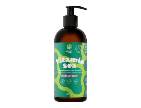 GREEN PAW Vitamin Sea olej z łososia norweskiego z dodatkiem witamin 300ml