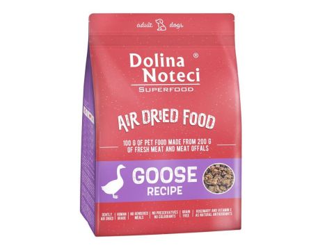 DOLINA NOTECI SUPERFOOD Danie z gęsi karma suszona dla psa 1kg