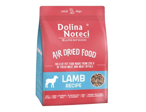 DOLINA NOTECI SUPERFOOD Danie z jagnięciny karma suszona dla psa 1kg