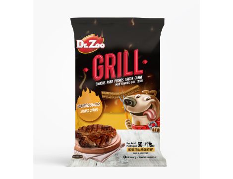 DR ZOO Grill Churrasquitos - Grillowane paski dla psa o smaku steka 50g [11212]