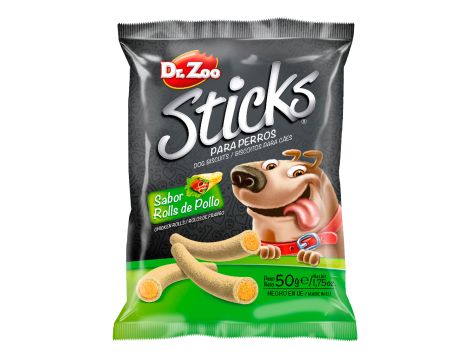 DR ZOO Sticks Rolls de Pollo - Paluszki dla psa o smaku roladek z kurczaka 50g [11254]