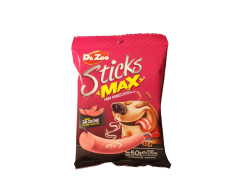 DR ZOO Sticks Max Salchicha - Paluszki Max dla psa o smaku kiełbaski 50g [11187]