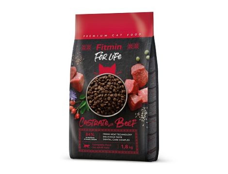 FITMIN cat For Life Castrate Beef 1,8kg