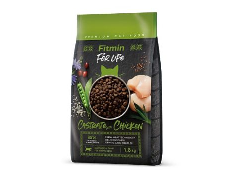 FITMIN cat For Life Castrate Chicken 1,8kg