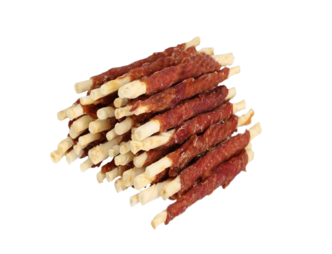 HILTON Duck wrap white rawhide stick/ Pałeczki owiniete kaczką 500g