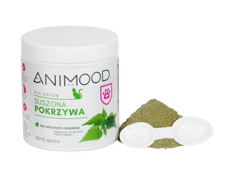 ANIMOOD Pokrzywa suszona dla kota 60g - 2