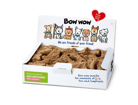 BOW WOW Naturalne kości wieprzowe z warzywami 1kg [BW669]