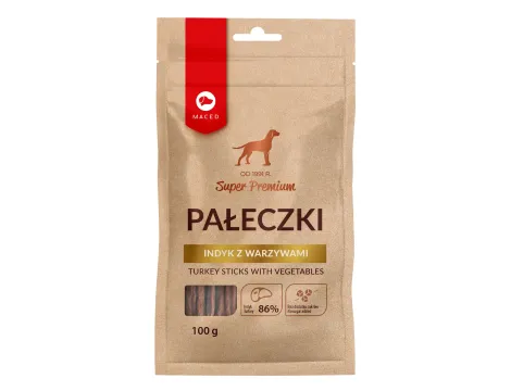 MACED Pałeczki indyk z warzywami 100g