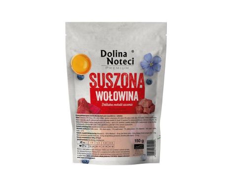 DOLINA NOTECI Karma suszona dla psa z wołowiną 150g