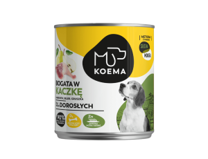 KOEMA Mokra karma dla psa z kaczką, puszka 800g