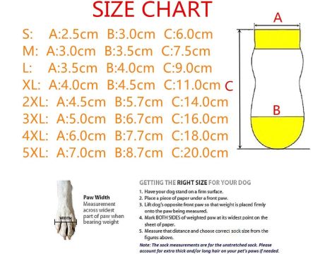 AKOPAWON Antyposlizgowe skarpetki dla psów, 4 sztuki, kolor szary, rozmiar XXL psa psów 10-14kg - 2