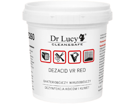 DR LUCY Preparat bakterio-, wiruso- i grzybobójczy w proszku [Dezacid VR red] 150g