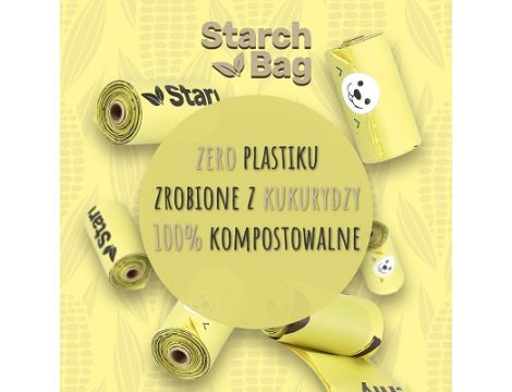 STARCHBAG Biodegradowalne woreczki na odchody 8x15 szt. (zielone) - 2