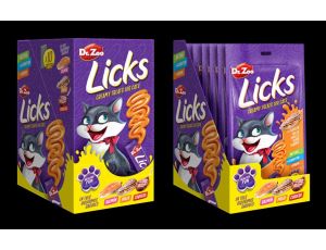 DR ZOO Licks creamy treats for cats - Liquid kremowy przysmak dla kota o smaku łososia 4x15g [11392] - image 2