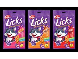 DR ZOO Licks creamy treats for cats - Liquid kremowy przysmak dla kota o smaku łososia 4x15g [11392]