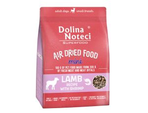 DOLINA NOTECI SUPERFOOD Mini Danie z jagnięciny z krewetką karma suszona dla psa 1kg