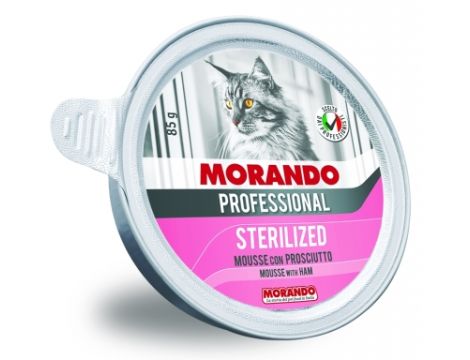 MORANDO PRO KOT STERILIZED Miseczka z szynką 85g